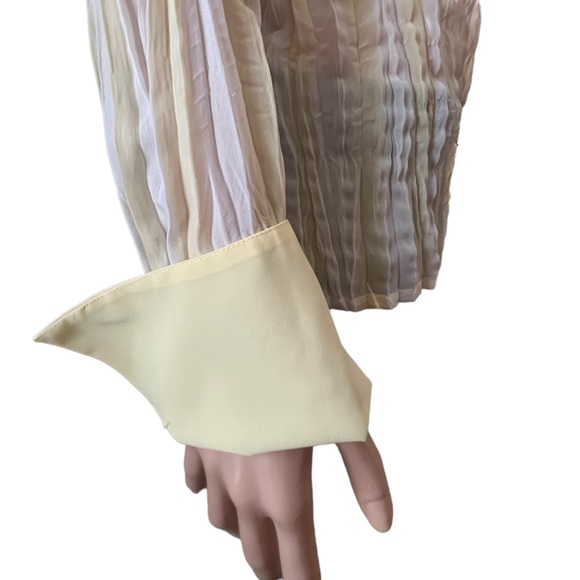 Clothing Company by Notations Vintage Long Sleeve Button Up, Yellow White | XL - Picture 4 of 16